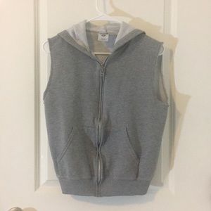 Casual vest hoodie zip